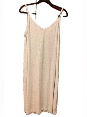 Effortless H&M Light Heather Gray Ribbed Tank Dress size large